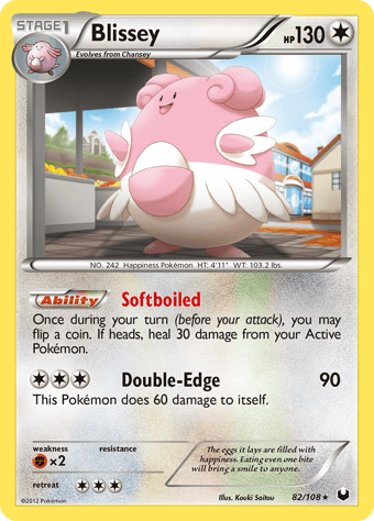 Blissey Dark Explorers Pokemon Card