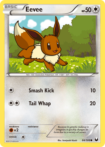 Eevee Dark Explorers Pokemon Card