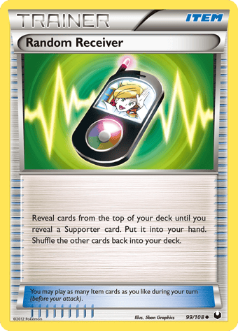 Random Receiver Dark Explorers Pokemon Card