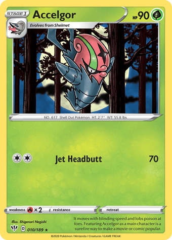 Accelgor Darkness Ablaze Pokemon Card