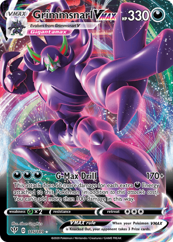 Grimmsnarl VMAX Darkness Ablaze Pokemon Card