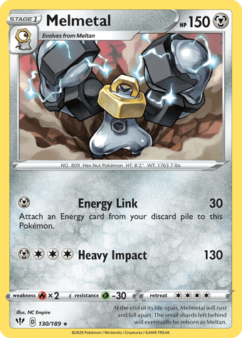 Melmetal Darkness Ablaze Pokemon Card