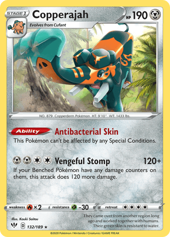 Copperajah Darkness Ablaze Pokemon Card