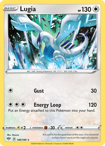 Lugia Darkness Ablaze Pokemon Card