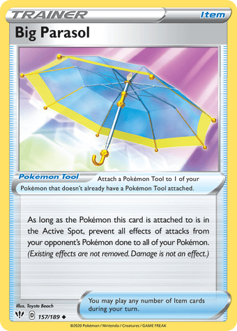 Big Parasol Darkness Ablaze Pokemon Card