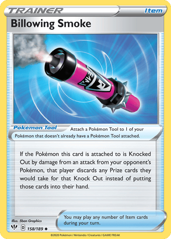 Billowing Smoke Darkness Ablaze Pokemon Card
