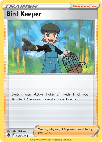 Bird Keeper Darkness Ablaze Pokemon Card
