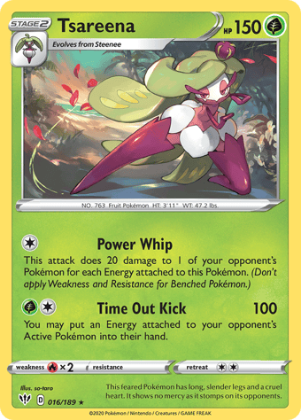 Tsareena Darkness Ablaze Pokemon Card
