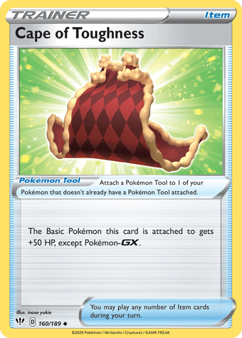 Cape of Toughness Darkness Ablaze Pokemon Card