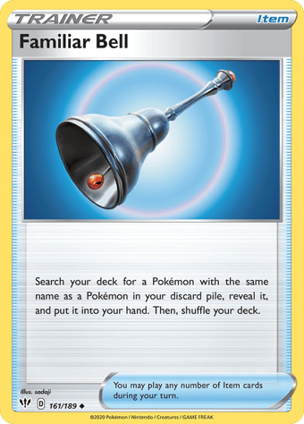 Familiar Bell Darkness Ablaze Pokemon Card