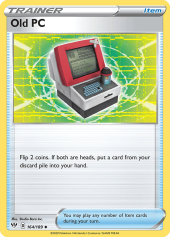 Old PC Darkness Ablaze Pokemon Card