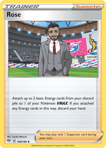 Rose Darkness Ablaze Pokemon Card