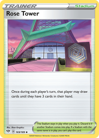 Rose Tower Darkness Ablaze Pokemon Card