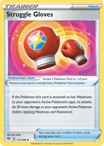 Struggle Gloves Darkness Ablaze Pokemon Card