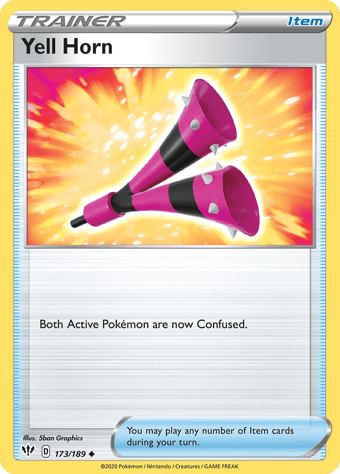 Yell Horn Darkness Ablaze Pokemon Card