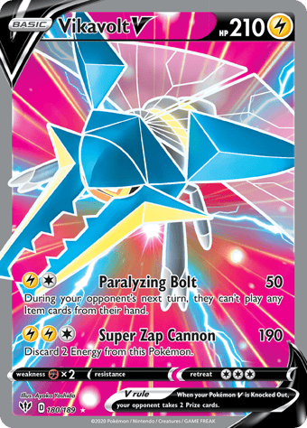 Vikavolt V Darkness Ablaze Pokemon Card
