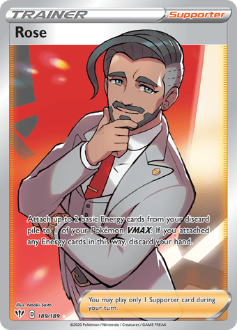 Rose Darkness Ablaze Pokemon Card