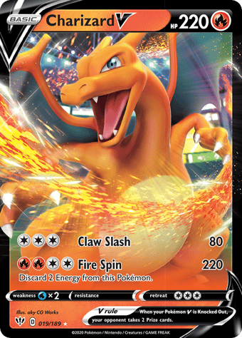 Charizard V Darkness Ablaze Pokemon Card