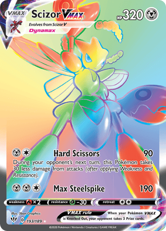 Scizor VMAX Darkness Ablaze Pokemon Card