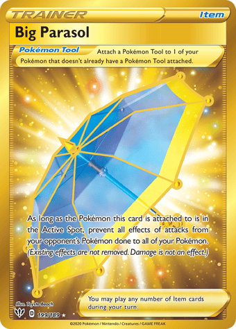 Big Parasol Darkness Ablaze Pokemon Card