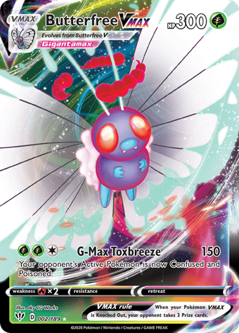 Butterfree VMAX Darkness Ablaze Pokemon Card