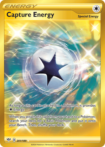 Capture Energy Darkness Ablaze Pokemon Card