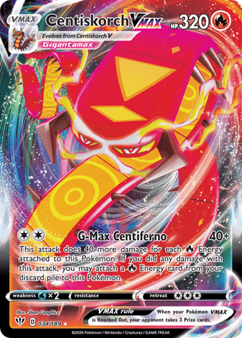 Centiskorch VMAX Darkness Ablaze Pokemon Card
