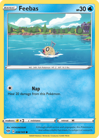 Feebas Darkness Ablaze Pokemon Card