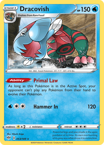 Dracovish Darkness Ablaze Pokemon Card