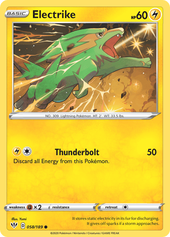 Electrike Darkness Ablaze Pokemon Card