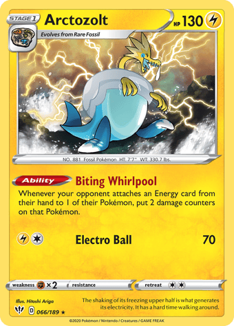 Arctozolt Darkness Ablaze Pokemon Card