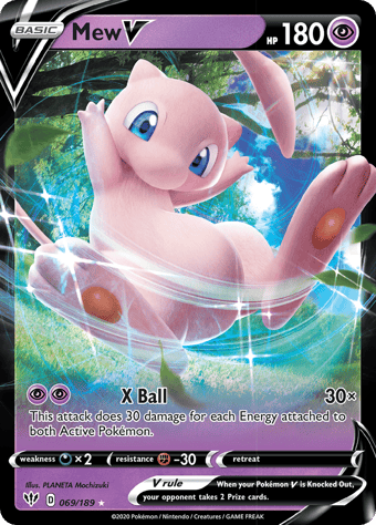 Mew V Darkness Ablaze Pokemon Card