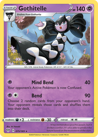Gothitelle Darkness Ablaze Pokemon Card