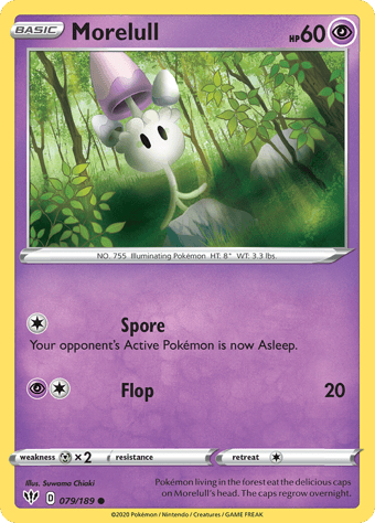 Morelull Darkness Ablaze Pokemon Card