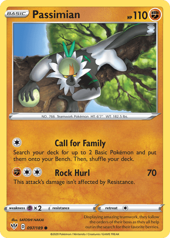 Passimian Darkness Ablaze Pokemon Card