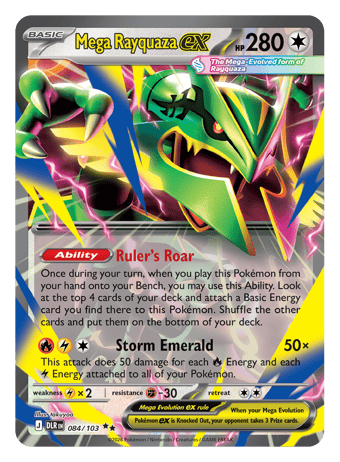 Mega Rayquaza EX Delta Reign Pokemon Card