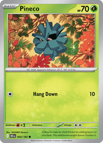 Pineco Destined Rivals Pokemon Card