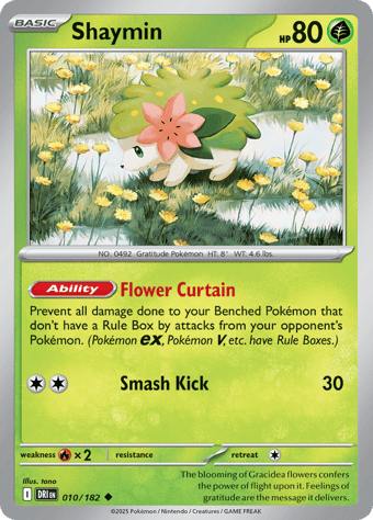 Shaymin Destined Rivals Pokemon Card