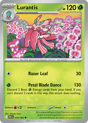 Lurantis Destined Rivals Pokemon Card