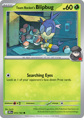 Team Rocket's Blipbug Destined Rivals Pokemon Card