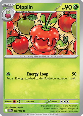 Dipplin Destined Rivals Pokemon Card