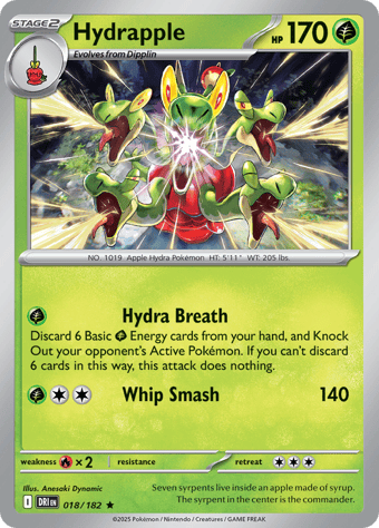 Hydrapple Destined Rivals Pokemon Card
