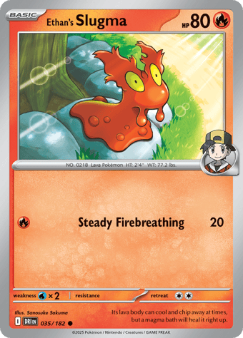 Ethan's Slugma Destined Rivals Pokemon Card