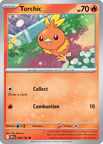 Torchic Destined Rivals Pokemon Card