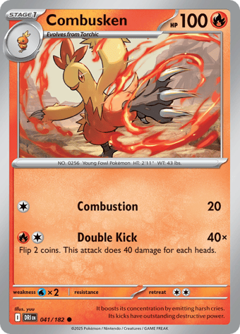 Combusken Destined Rivals Pokemon Card