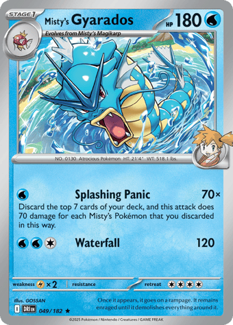 Misty's Gyarados Destined Rivals Pokemon Card