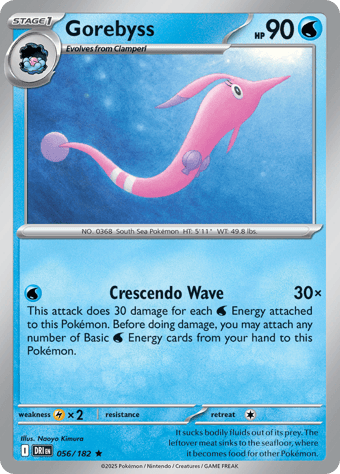 Gorebyss Destined Rivals Pokemon Card