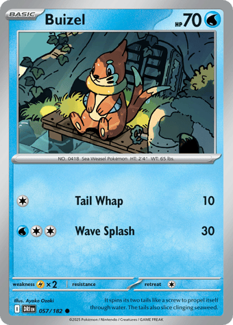 Buizel Destined Rivals Pokemon Card
