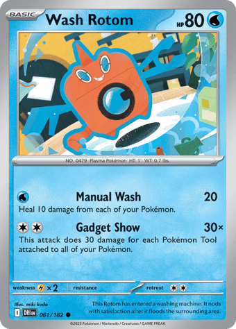 Wash Rotom Destined Rivals Pokemon Card