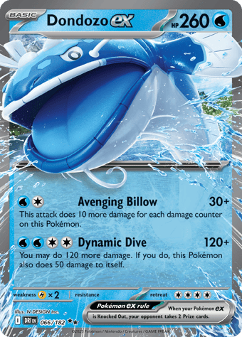 Dondozo EX Destined Rivals Pokemon Card